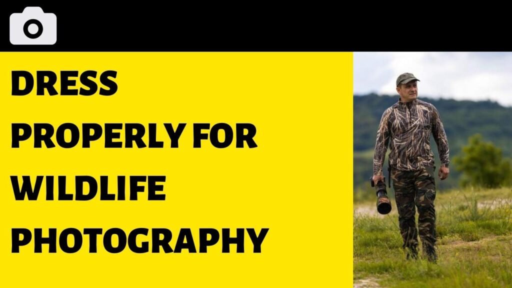 Dress properly for wildlife photography
